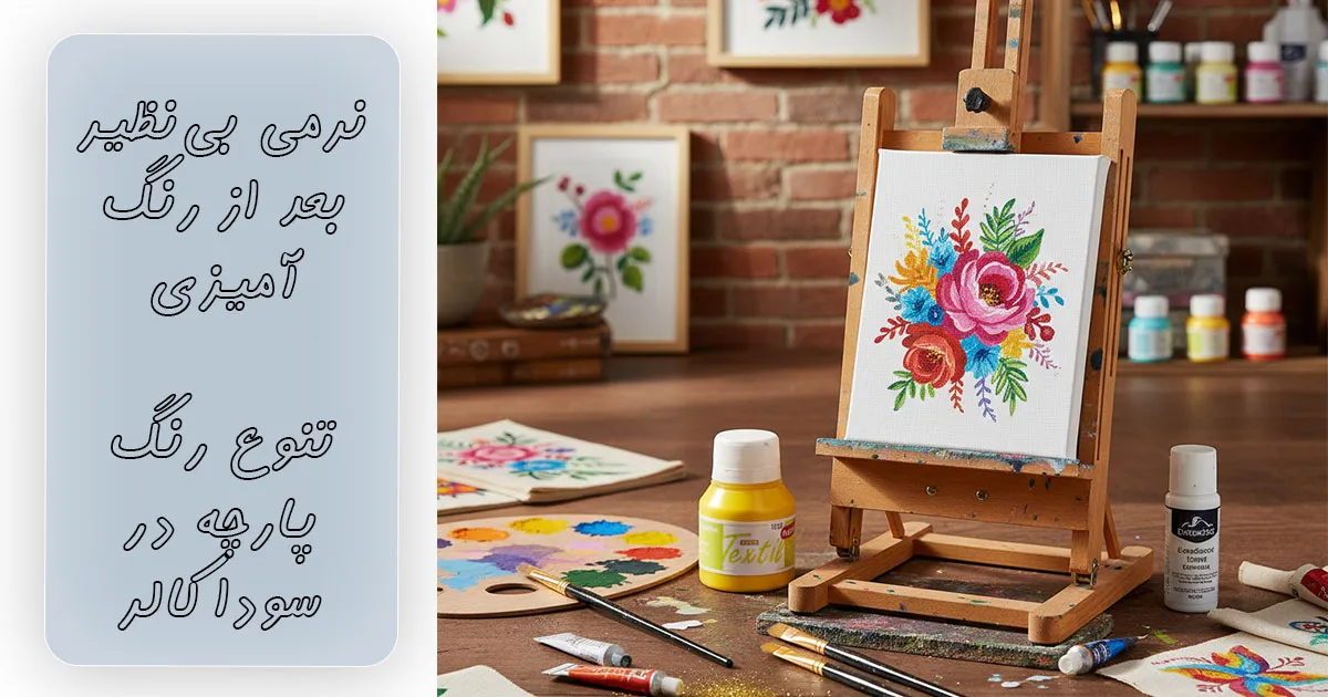 قیمت رنگ پارچه لیمویی ساده سوداکو کد 1807