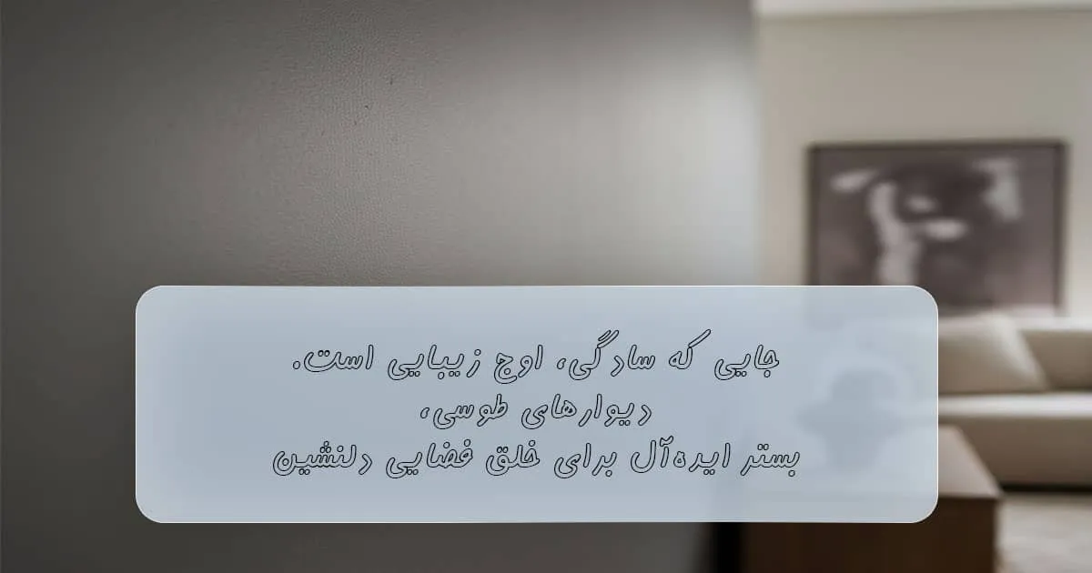 رنگ دیوار طوسی