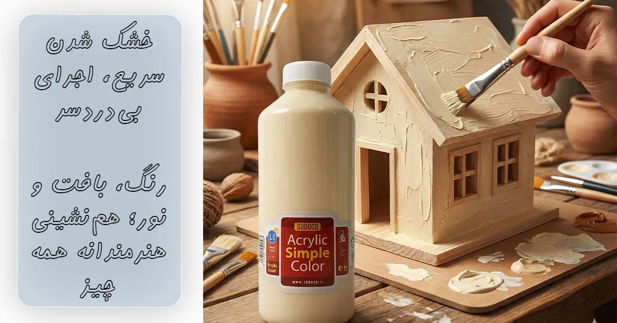 فروش رنگ اکریلیک ساده سوداکو آبی کد 05321 (یک کیلویی)