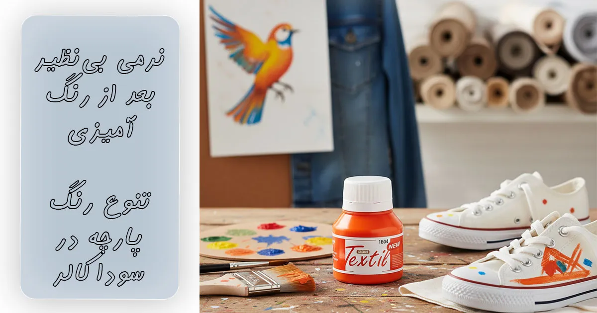 قیمت رنگ پارچه نارنجی ساده سوداکو کد 1804