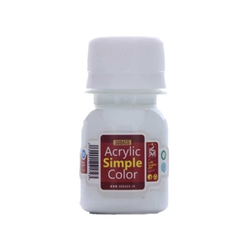 رنگ اکریلیک ساده سوداکو سفید کد 00340