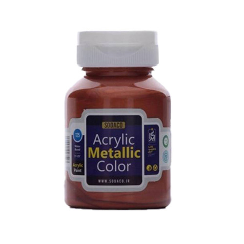 رنگ اکریلیک متالیک سوداکو مسی سیر کد acrylic metallic 2298