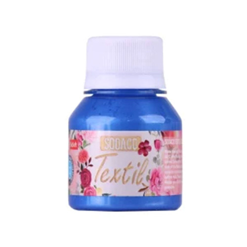 رنگ پارچه آبی براق سوداکو کد 1886