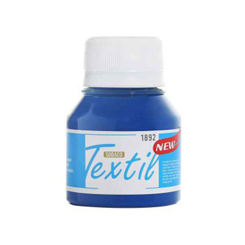 رنگ پارچه آبی سیان ساده کد 1892