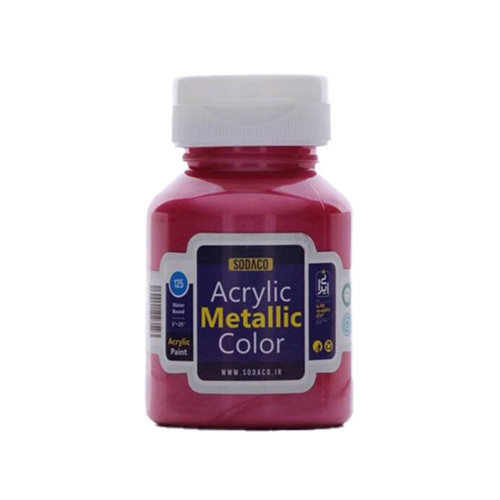 رنگ اکریلیک متالیک سوداکو سرخابی کد acrylic metallic 2228