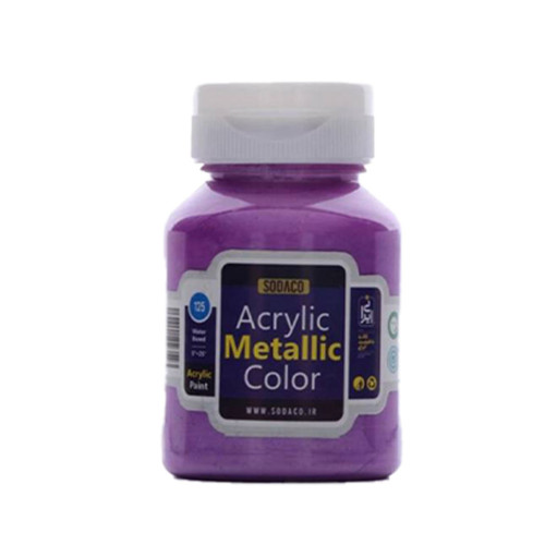 رنگ اکریلیک متالیک سوداکو بنفش روشن کد acrylic metallic 2297
