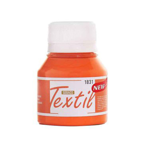 رنگ پارچه نارنجی ساده سوداکو کد 1831