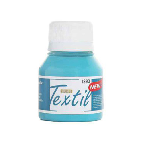 رنگ پارچه فیروزه‌ای ساده سوداکو کد 1893