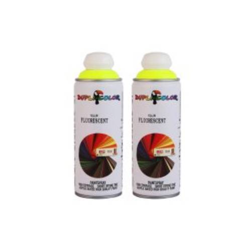 اسپری رنگ زرد (فسفری) فلورسنت 400 میلی لیتر دوپلی کالر yellow Fluorescent (مجموعه 2 عددی)
