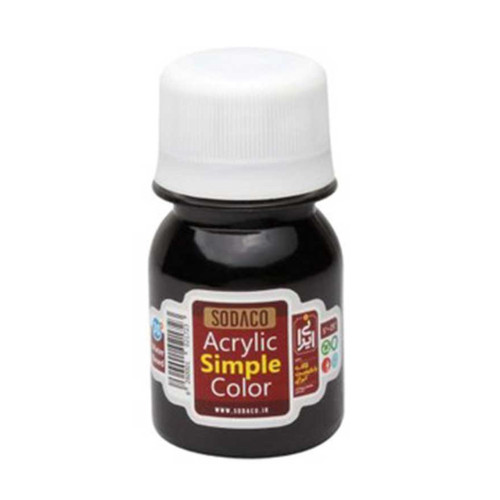 رنگ اکریلیک ساده سوداکو مشکی کد acrylic simple 00324