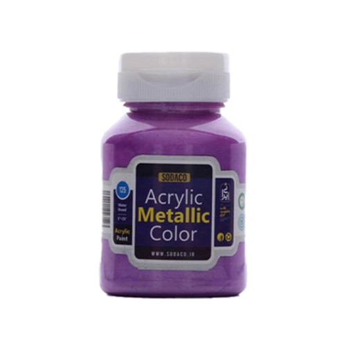 رنگ اکریلیک متالیک سوداکو بنفش سیر کد acrylic metallic 2247