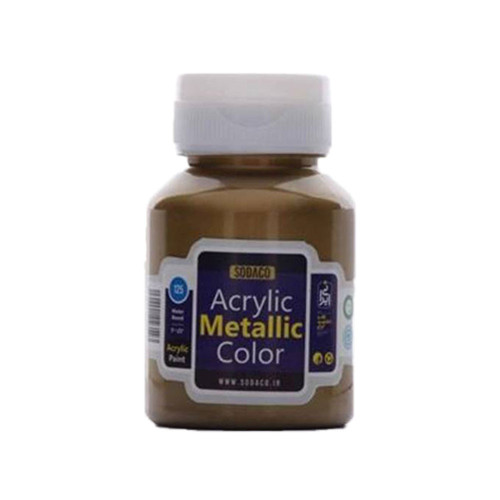 رنگ اکریلیک متالیک سوداکو طلایی آنتیک کد acrylic metallic 2283
