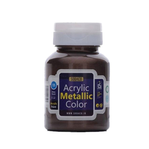 رنگ اکریلیک متالیک سوداکو قهوه ای کد acrylic metallic 2203