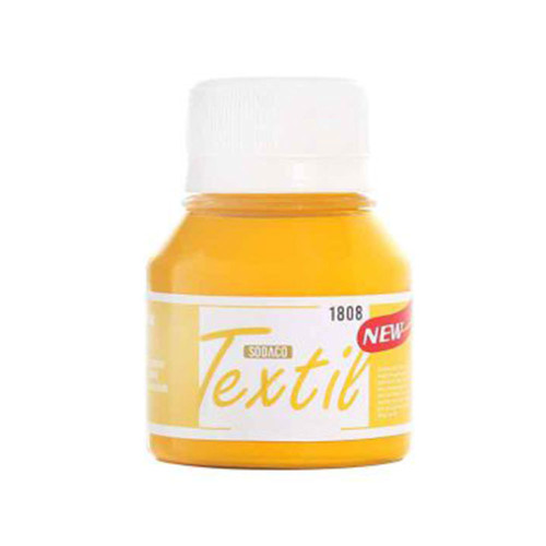 رنگ پارچه زرد ساده سوداکو کد 1808