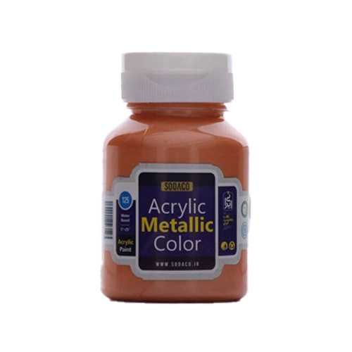 رنگ اکریلیک متالیک سوداکو نارنجی کد acrylic metallic 2204