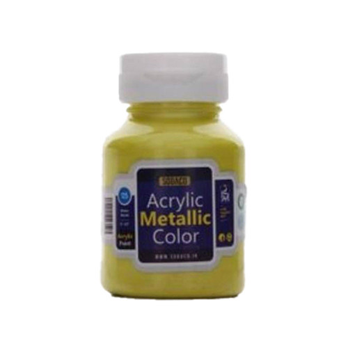 رنگ اکریلیک متالیک سوداکو 125 میل لیمویی کد acrylic metallic 2207 (مجموعه 6 عددی)