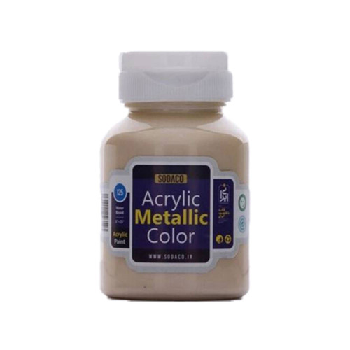 رنگ اکریلیک متالیک سوداکو 125 میل کاهی کد acrylic metallic 2288 (مجموعه 6 عددی)