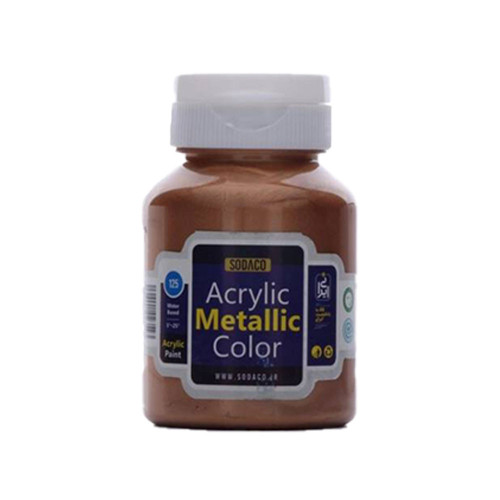 رنگ اکریلیک متالیک سوداکو مسی کد acrylic metallic 2292