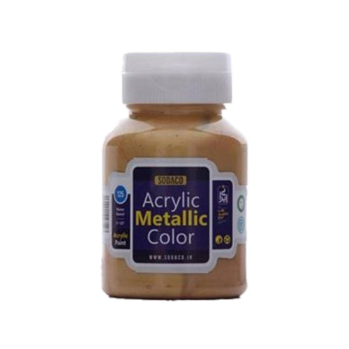 رنگ اکریلیک متالیک سوداکو طلایی کد acrylic metallic 2291
