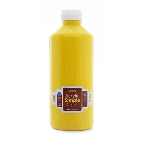 رنگ اکریلیک ساده سوداکو زرد کد acrylic simple 05308 (یک کیلویی)