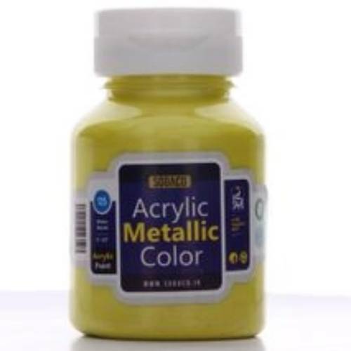 رنگ اکریلیک متالیک سوداکو 125 میل لیمویی کد acrylic metallic 2207 (مجموعه 6 عددی)