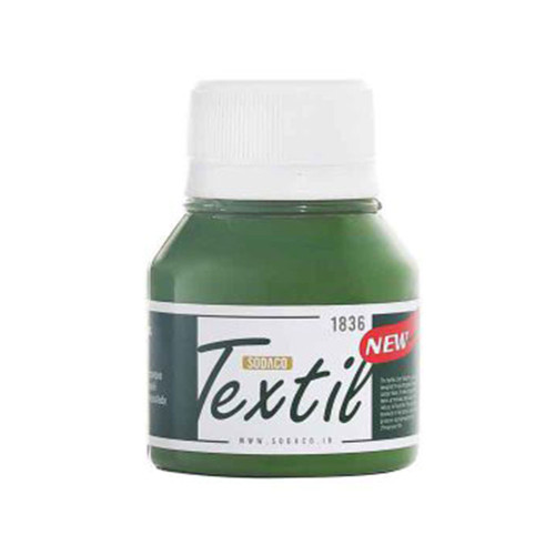 رنگ پارچه سبز ساده سوداکو کد 1836